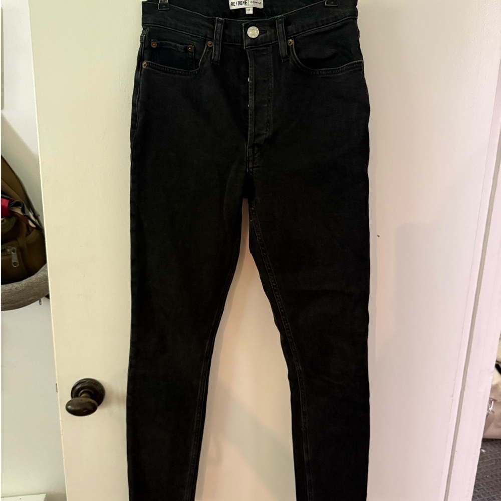 Re/Done Women's Skinny Jeans - Black